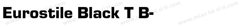 Eurostile Black T B字体转换